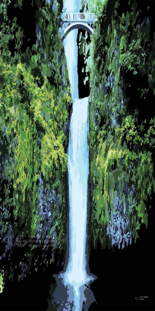 Multnomah Falls Double Cascade
